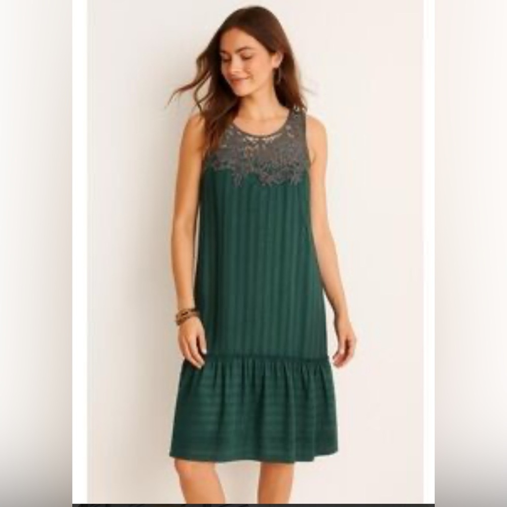 Free People Lace Slip Sleeveless Mini Tiered Dress Size XS Boho Coastal Cowgirl